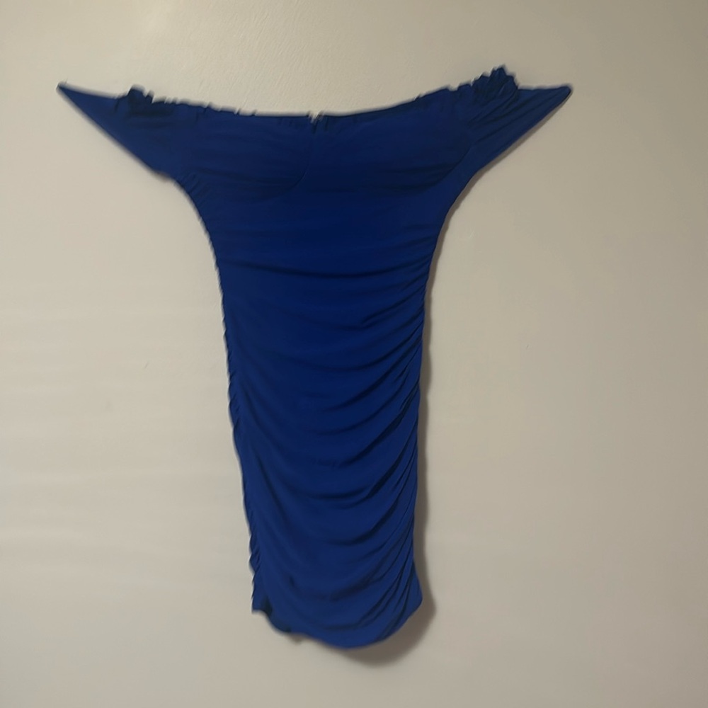 A super cute midi dress with a slit in the front